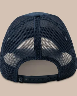 Flash Sale Southern Tide Alabama Patch Performance Trucker Hat Seven Seas Blue