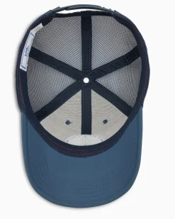 Flash Sale Southern Tide Alabama Patch Performance Trucker Hat Seven Seas Blue