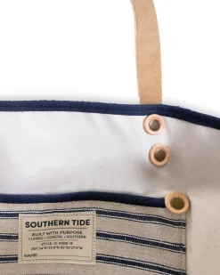 Hot Southern Tide All Day Denim Tote Navy