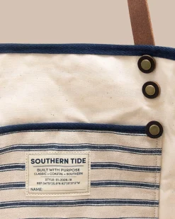 Best Sale Southern Tide All Day Stripe Tote Navy
