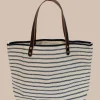 Best Southern Tide All Day Stripe Tote Navy