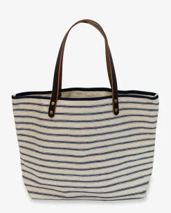 Best Southern Tide All Day Stripe Tote Navy