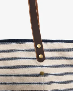 Best Southern Tide All Day Stripe Tote Navy