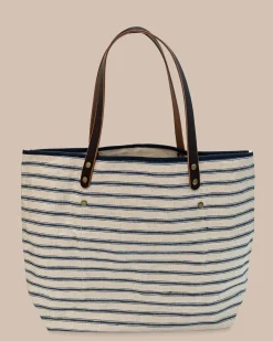 Best Southern Tide All Day Stripe Tote Navy