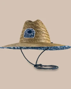Outlet Southern Tide All Inclusive Straw Hat Aged Denim