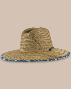 Outlet Southern Tide All Inclusive Straw Hat Aged Denim