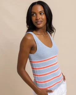 Cheap Southern Tide Alli Striped Sweater Tank