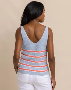 Cheap Southern Tide Alli Striped Sweater Tank
