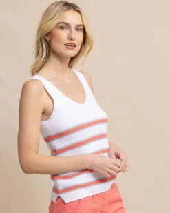 Fashion Southern Tide Alli Striped Sweater Tank