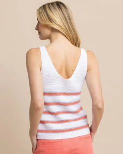 Fashion Southern Tide Alli Striped Sweater Tank