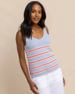 Fashion Southern Tide Alli Striped Sweater Tank