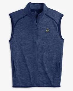 Best Southern Tide App State Baybrook Heather Vest Heather Navy