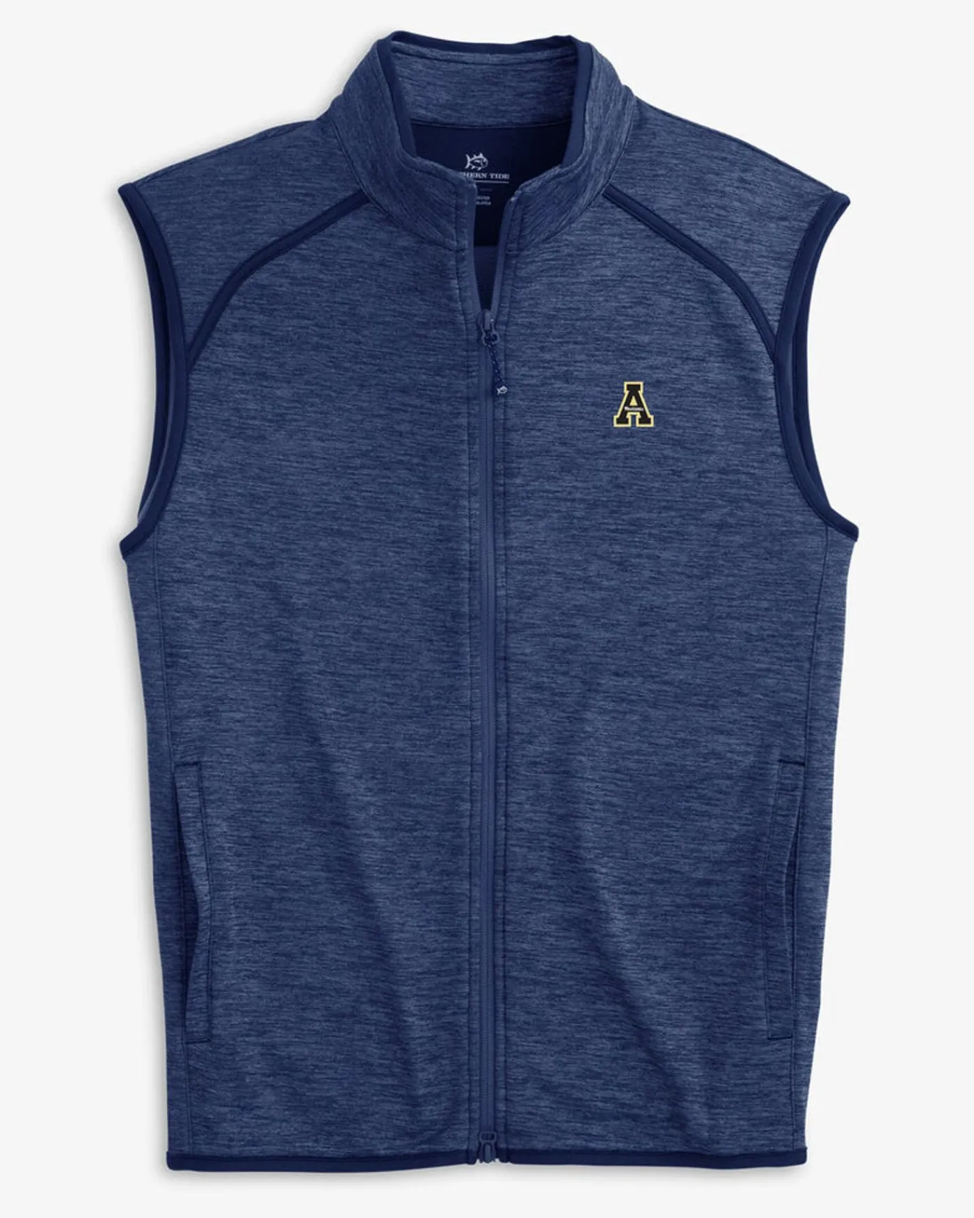 Best Southern Tide App State Baybrook Heather Vest Heather Navy