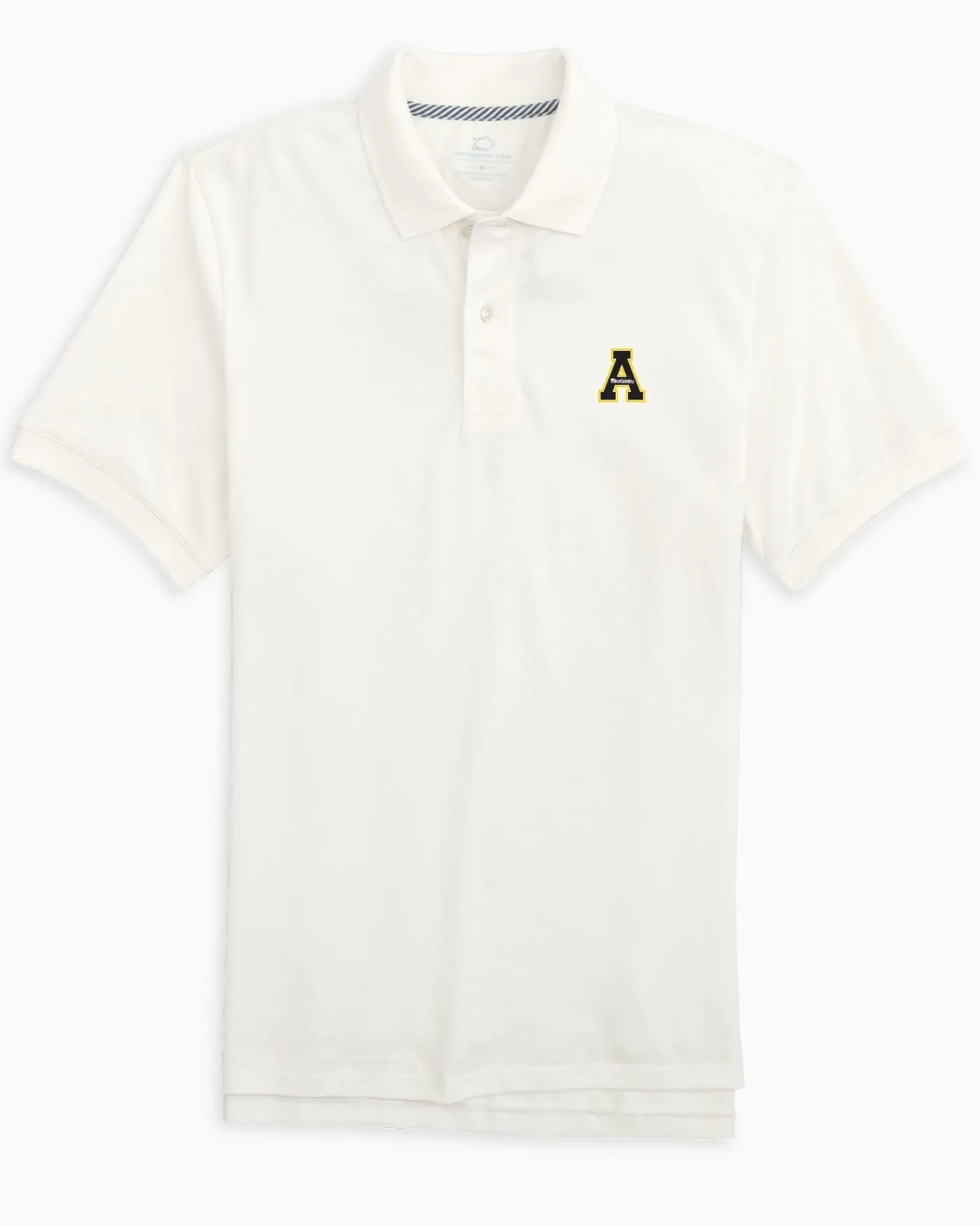 Online Southern Tide App State Mountaineers Skipjack Polo Classic White