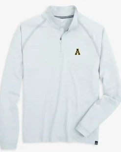 Cheap Southern Tide App State Scuttle Heather Quarter Zip Heather Slate Grey