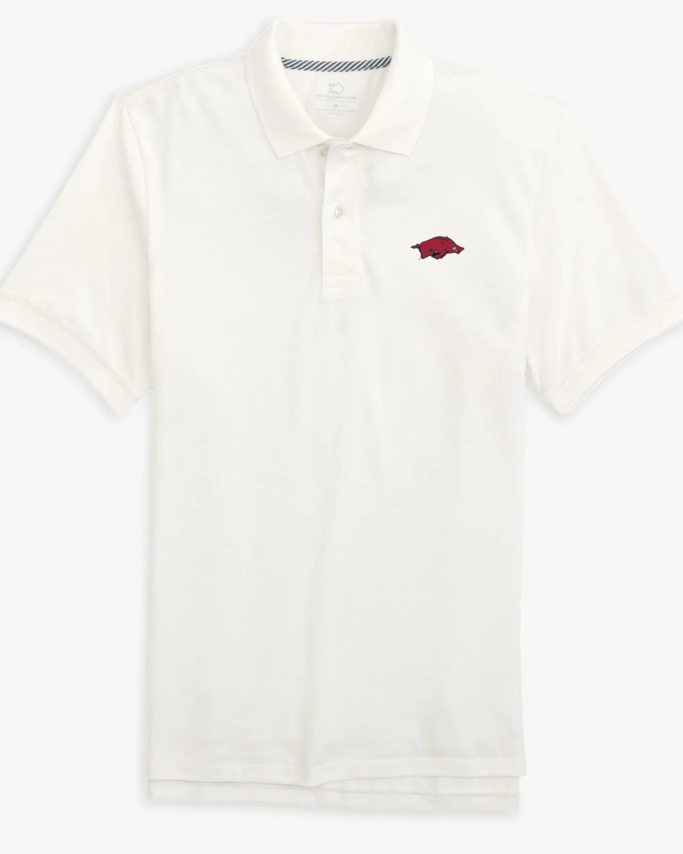 Store Southern Tide Arkansas Razorbacks Skipjack Polo Classic White