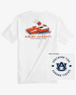 Online Southern Tide Auburn Tigers Cornhole T-Shirt Classic White