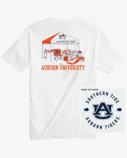 Discount Southern Tide Auburn Tigers Tailgate Time T-Shirt Classic White