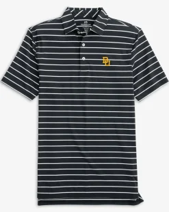 Shop Southern Tide Baylor Bears Brrr°®Eeze Desmond Stripe Polo Black