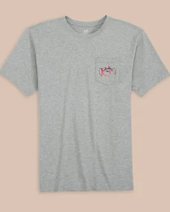Cheap Southern Tide Boxy Skipjack Heather Short Sleeve T-Shirt Heather Grey