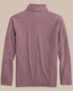 Online Southern Tide Boys Cruiser Heather Micro-Stripe Quarter Zip Pullover