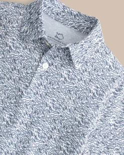 Store Southern Tide Boys Driver Schooling Fish Polo Shirt Classic White