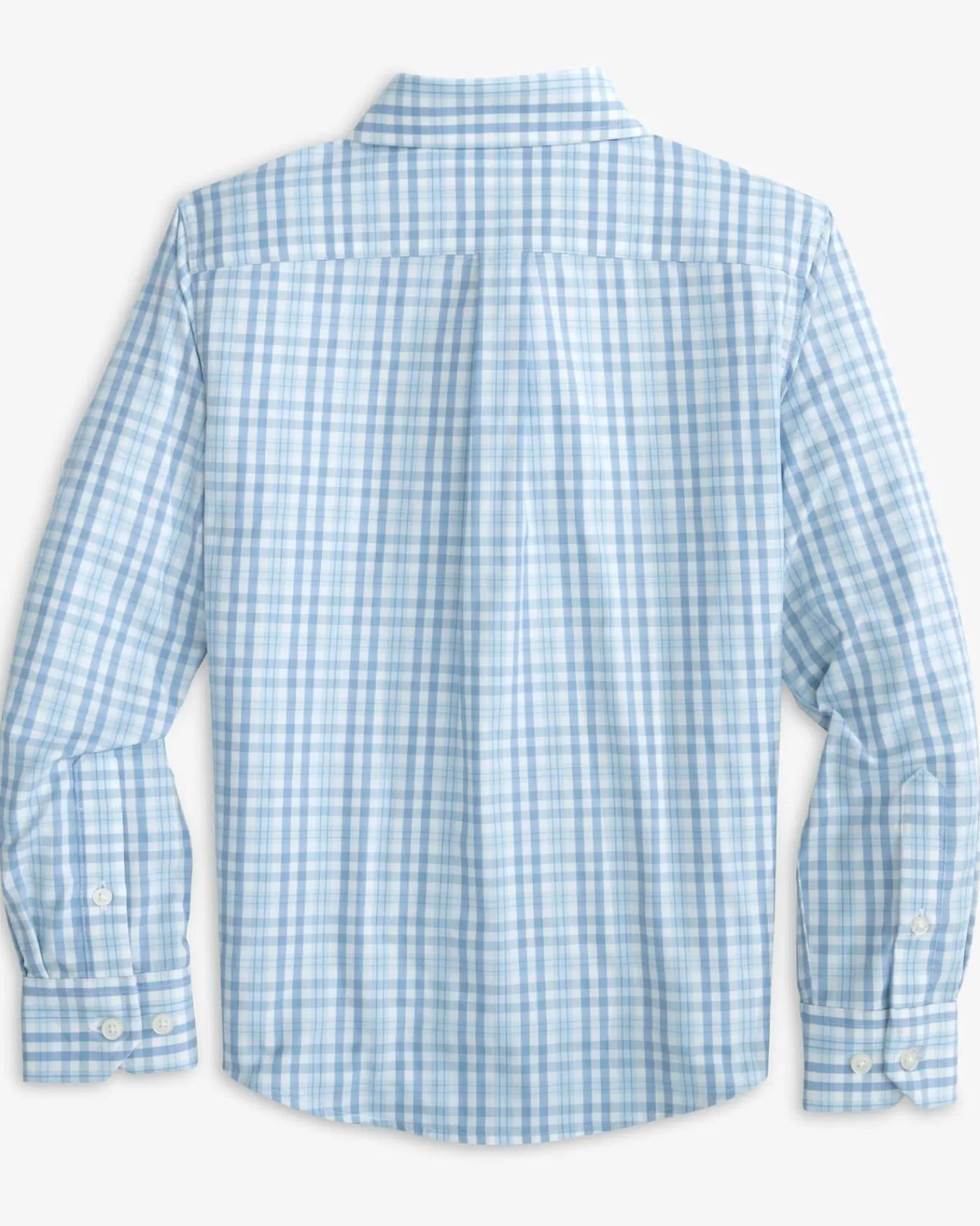 Online Southern Tide Boys Haywood Plaid Intercoastal Long Sleeve Sport Shirt Dream Blue