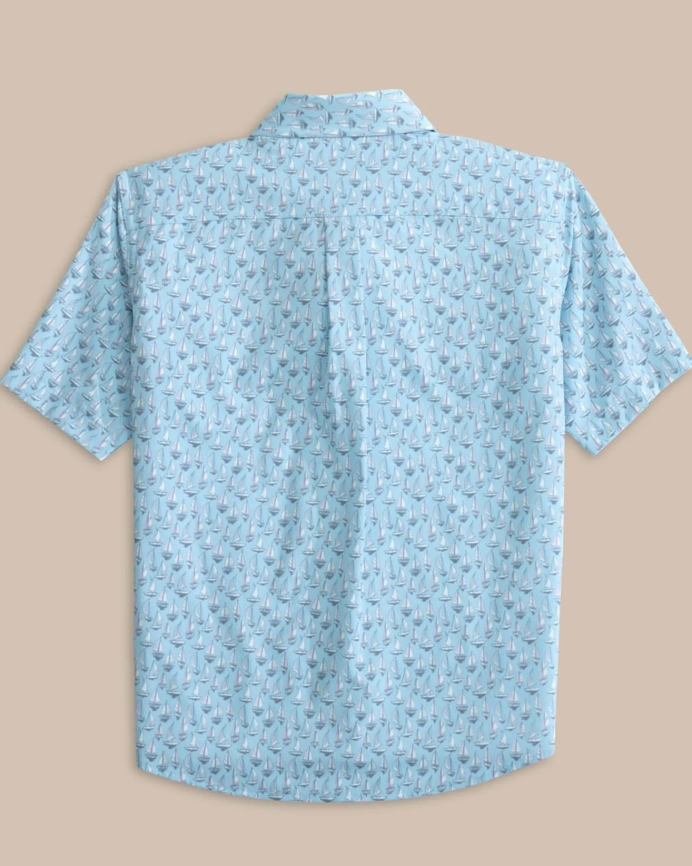 Clearance Southern Tide Boys Intercoastal Forget A-Boat It Short Sleeve Sport Shirt Clearwater Blue
