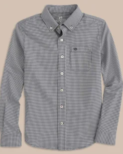 Outlet Southern Tide Boys Mini Gingham Intercoastal Button Down Shirt