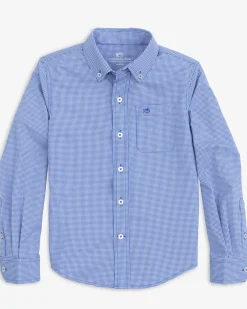 Outlet Southern Tide Boys Mini Gingham Intercoastal Button Down Shirt