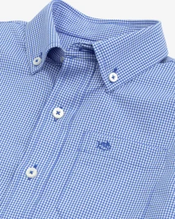 Outlet Southern Tide Boys Mini Gingham Intercoastal Button Down Shirt