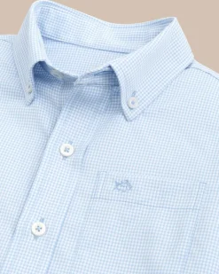 Outlet Southern Tide Boys Mini Gingham Intercoastal Button Down Shirt