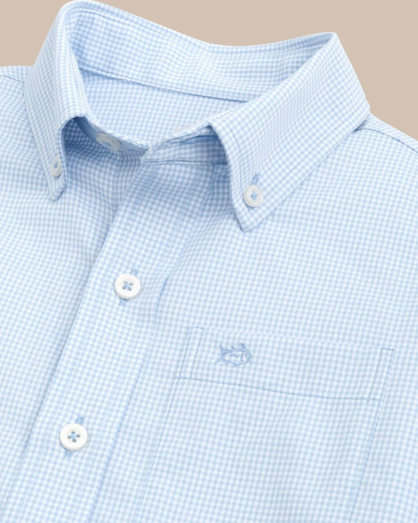 Outlet Southern Tide Boys Mini Gingham Intercoastal Button Down Shirt