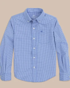Outlet Southern Tide Boys Mini Gingham Intercoastal Button Down Shirt