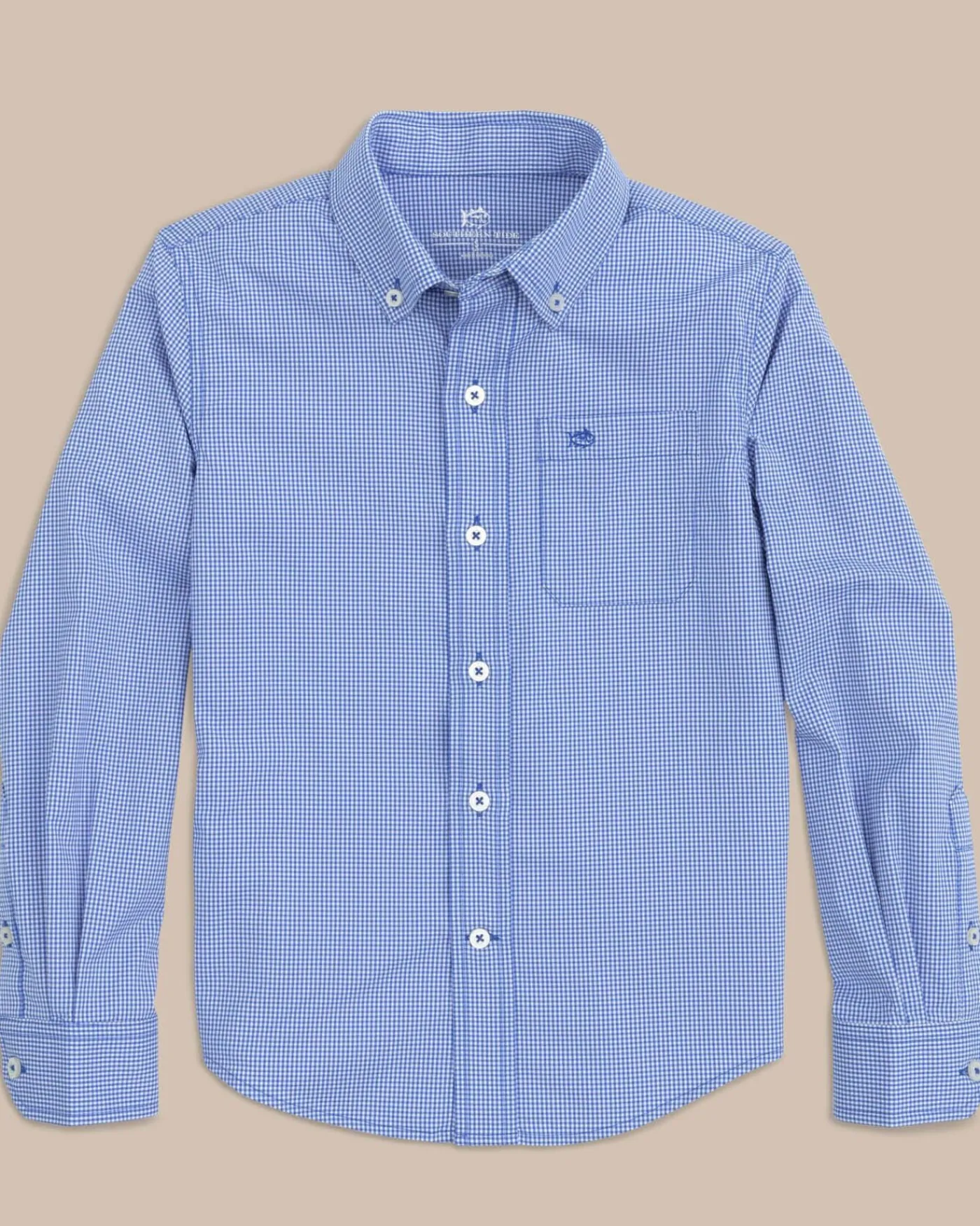 Outlet Southern Tide Boys Mini Gingham Intercoastal Button Down Shirt