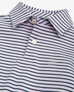 Outlet Southern Tide Boys Ryder Heather Marin Stripe Performance Polo Shirt