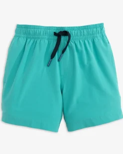 Hot Southern Tide Boys Solid Swim Trunk 2.0