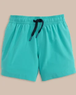 Hot Southern Tide Boys Solid Swim Trunk 2.0