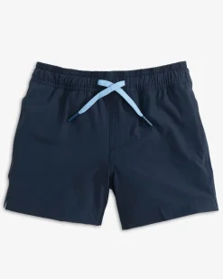 Hot Southern Tide Boys Solid Swim Trunk 2.0