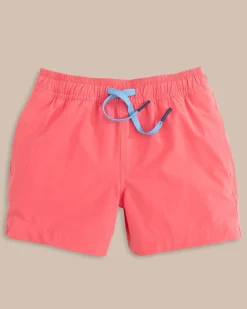 Hot Southern Tide Boys Solid Swim Trunk 2.0