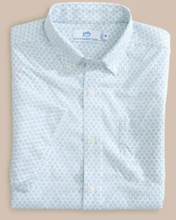 Best Sale Southern Tide Brrr° Intercoastal Floral To See Short Sleeve Sport Shirt