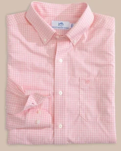 Clearance Southern Tide Brrr° Intercoastal Mcbee Check Long Sleeve Sport Shirt
