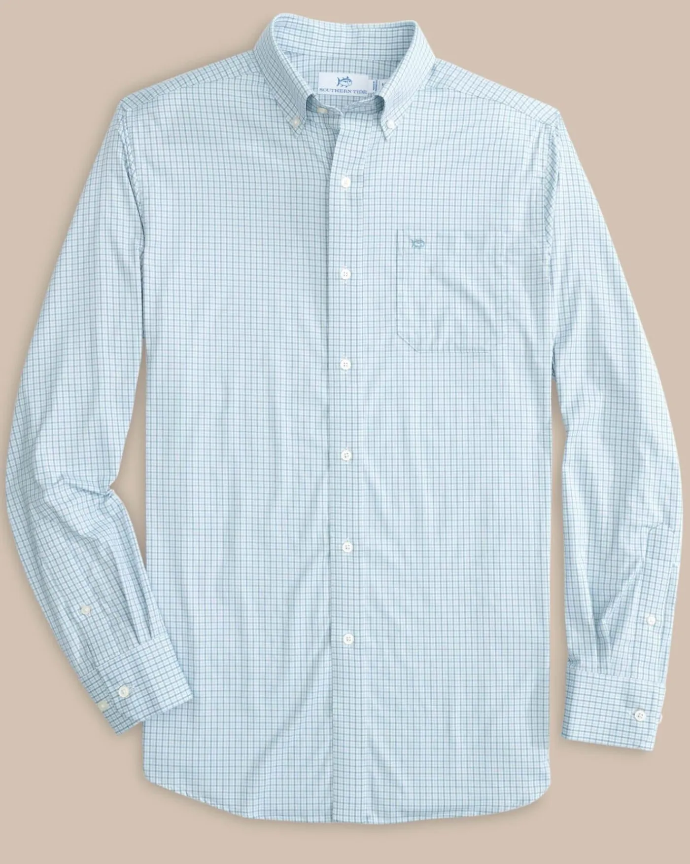 Clearance Southern Tide Brrr° Intercoastal Mcbee Check Long Sleeve Sport Shirt