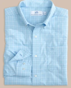 Hot Southern Tide Brrr° Intercoastal Pettigru Plaid Long Sleeve Sport Shirt