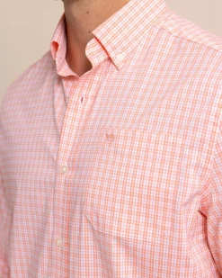 Shop Southern Tide Brrr° Intercoastal Poinsett Plaid Long Sleeve Sport Shirt