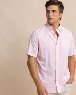 Fashion Southern Tide Brrr° Intercoastal That Floral Feeling Short Sleeve Sport Shirt