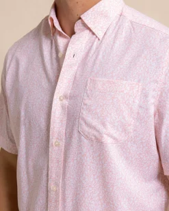 Fashion Southern Tide Brrr° Intercoastal That Floral Feeling Short Sleeve Sport Shirt
