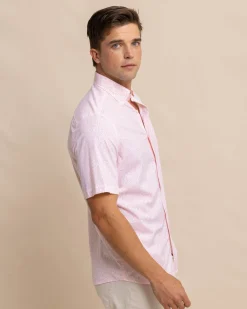 Fashion Southern Tide Brrr° Intercoastal That Floral Feeling Short Sleeve Sport Shirt