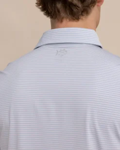 Best Southern Tide Brrr°-Eeze Baytop Stripe Performance Polo