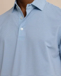 Best Southern Tide Brrr°-Eeze Baytop Stripe Performance Polo